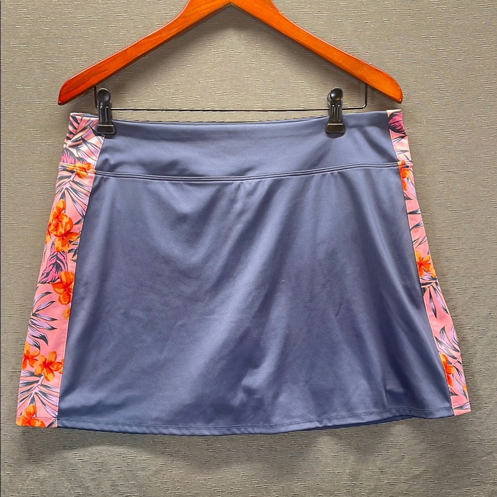Tommy Bahama Blue and Gray Golf A-line Mini Skorts Athletic